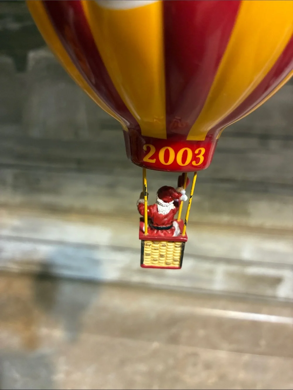 KC Chiefs 2003 Hot Air Balloon Christmas Ornament